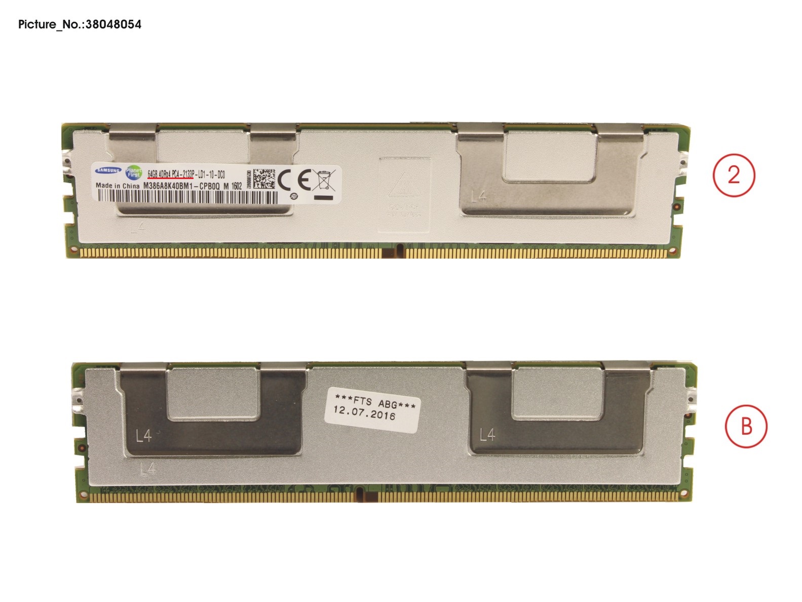 128GB (2X64GB) 4RX4 DDR4-2133 LR ECC