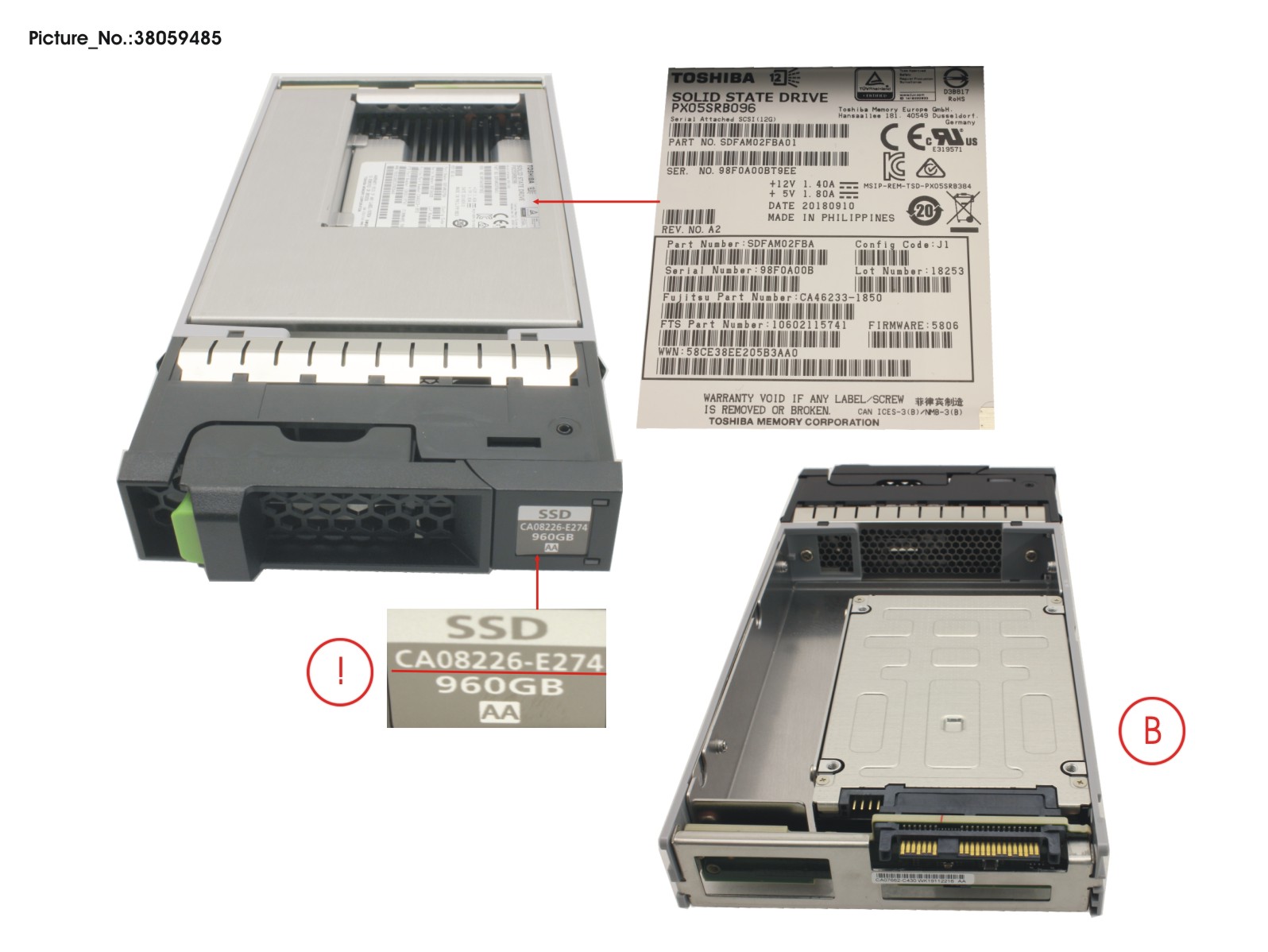 DX S3/S4 SSD SAS 3.5 960GB 12G