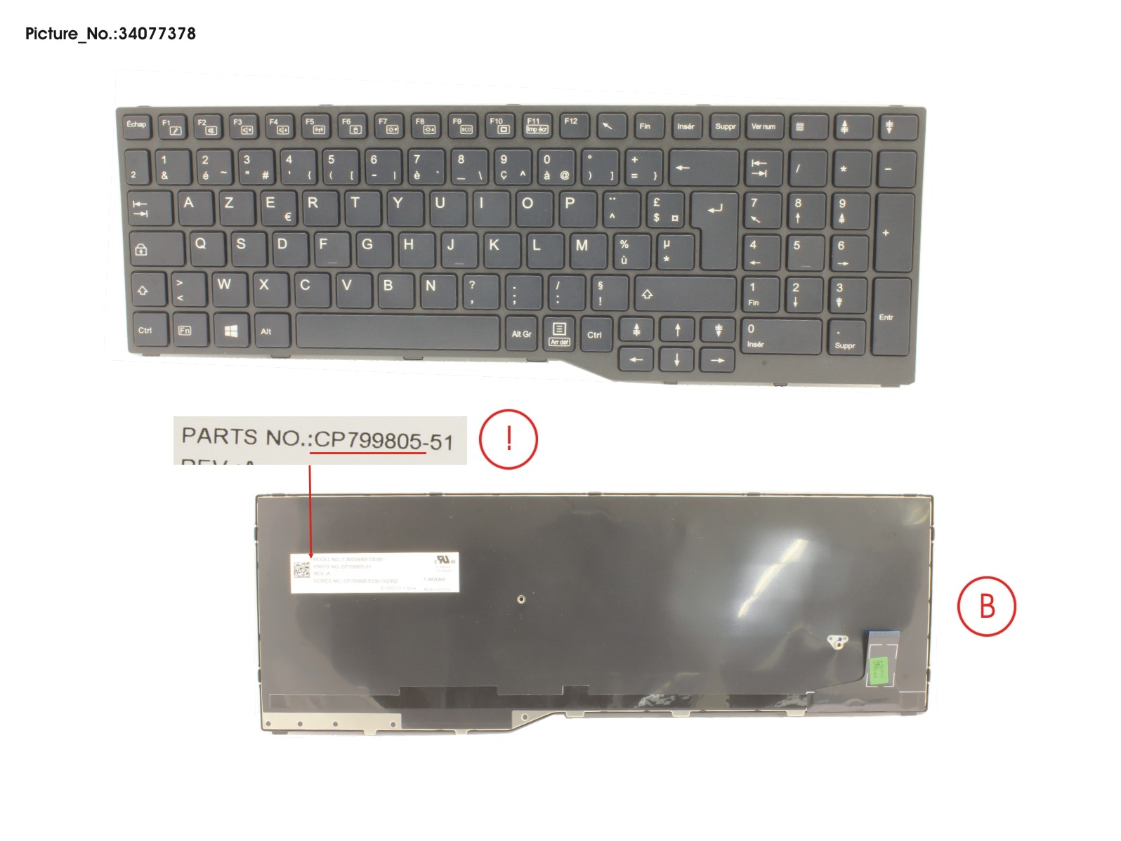 FUJITSU KEYBOARD FRANCE (BLACK)