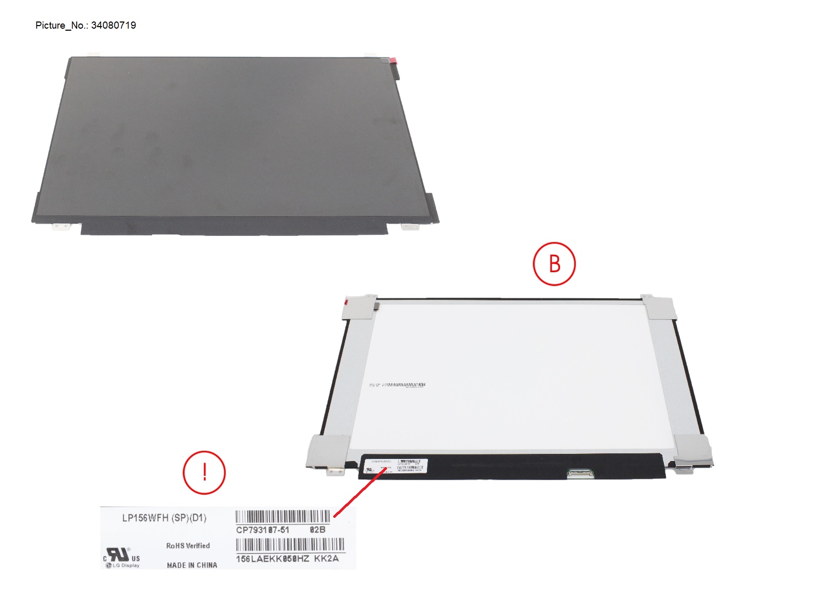 LCD PANEL LGD AG, LP156WFH-SPD1(EDP,FHD)