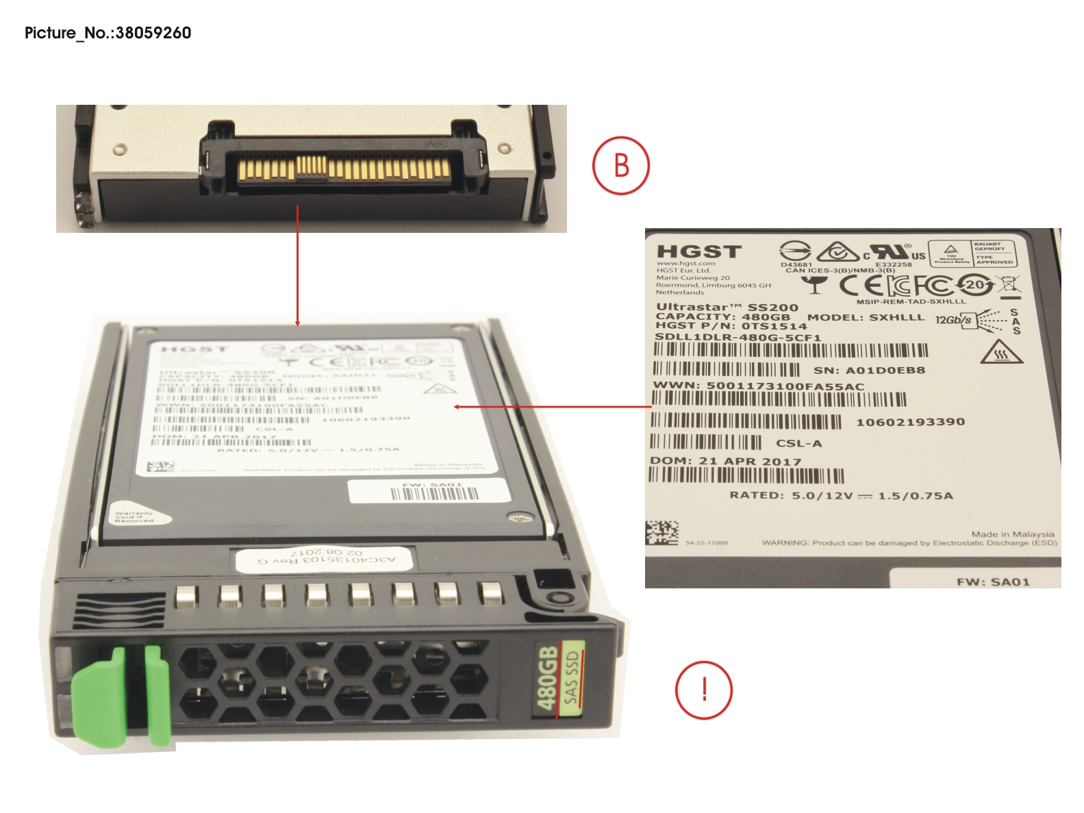 SSD SAS 12G 480GB READ-INT. 2.5 H-P EP