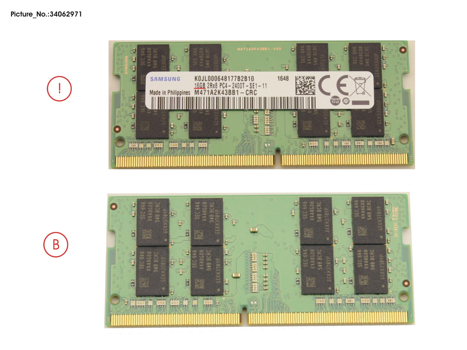 FUJITSU MEMORY 16GB DDR4