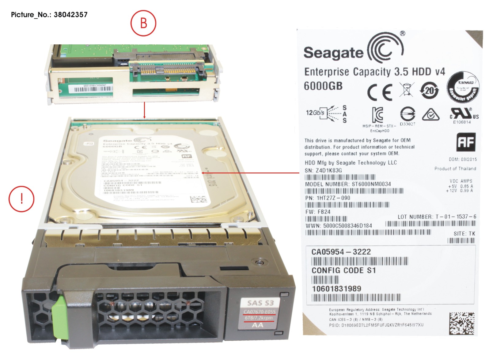 DX S3 HD NLSAS 6TB 7.2 3.5 X1