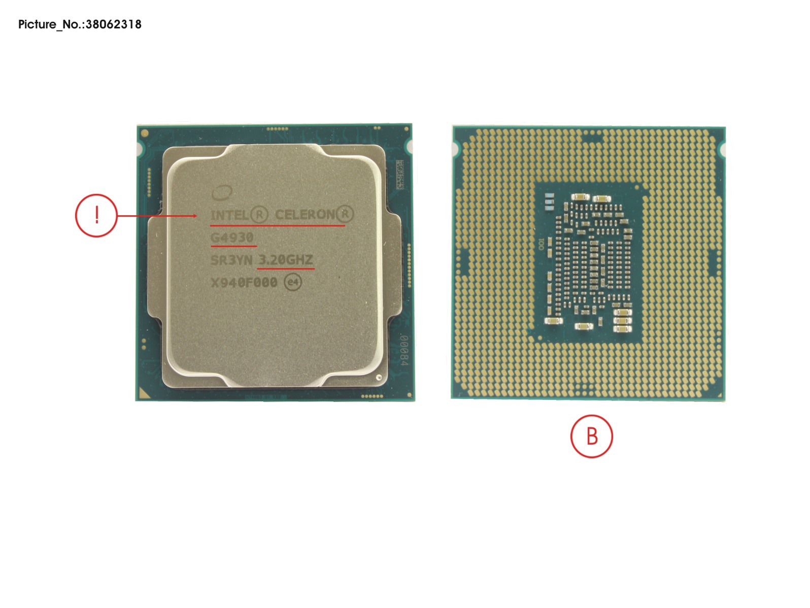 CPU CELERON G4930 3.2GHZ 54W