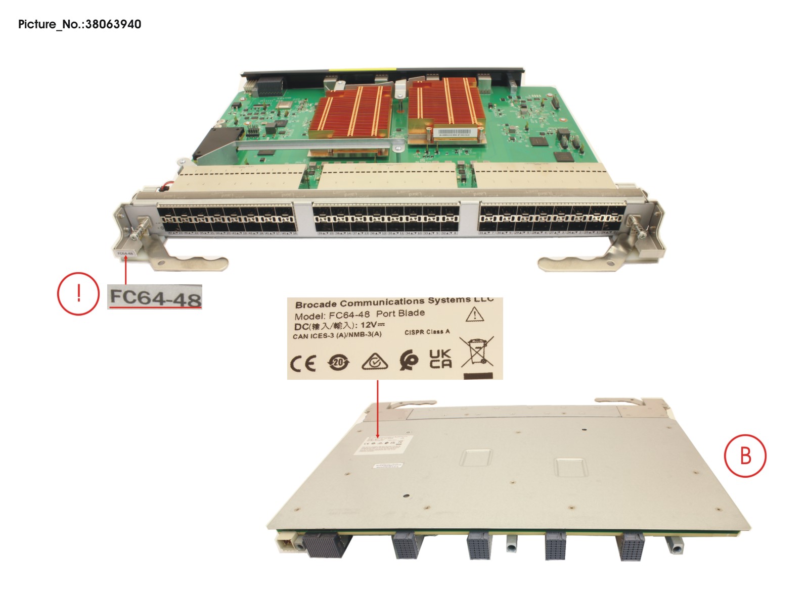 FRU, FC64-48,48P,EMPTY (NO SFPS),BR FRU, FC64-48,48P,EMPTY (NO SFPS),BR