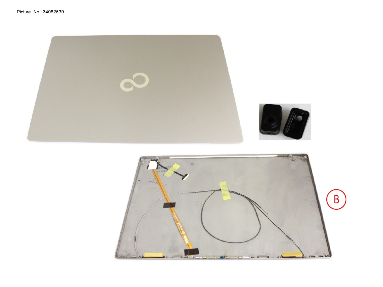 LCD BACK COVER ASSY (W/ HELLO)