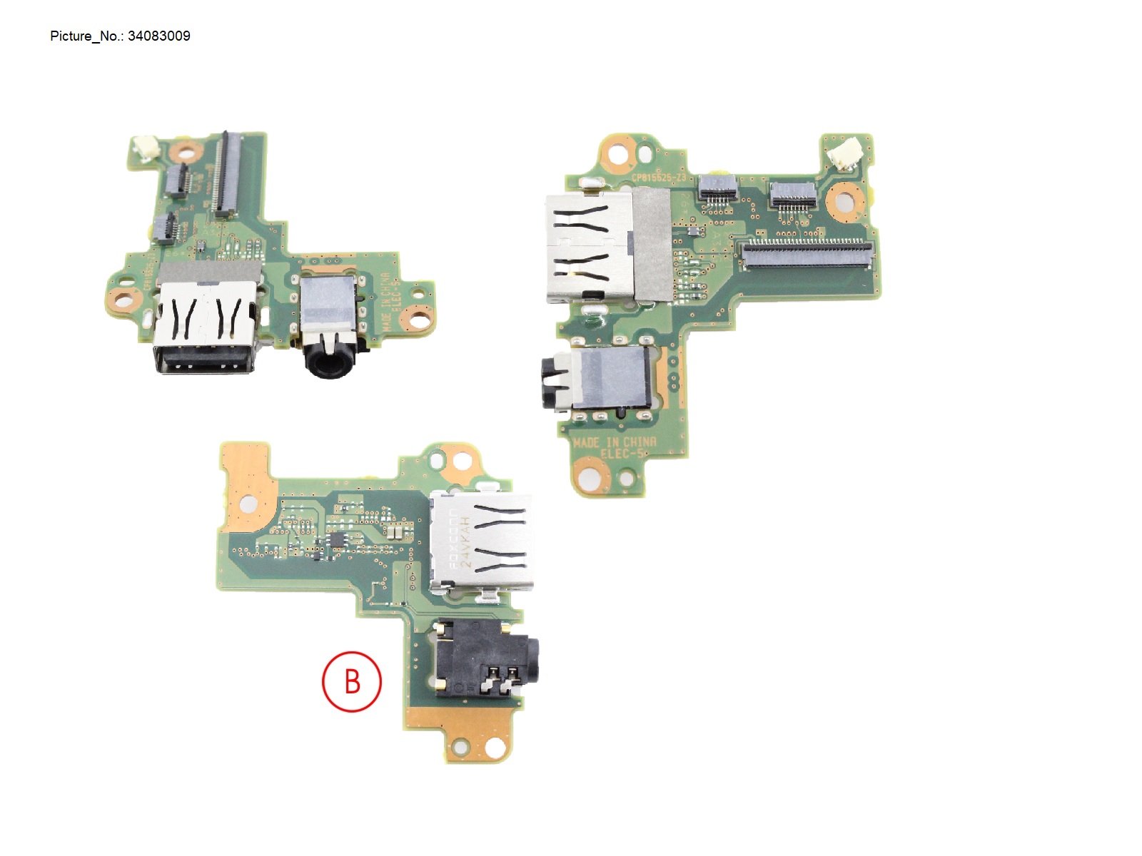 SUBBOARD, AUDIO/USB