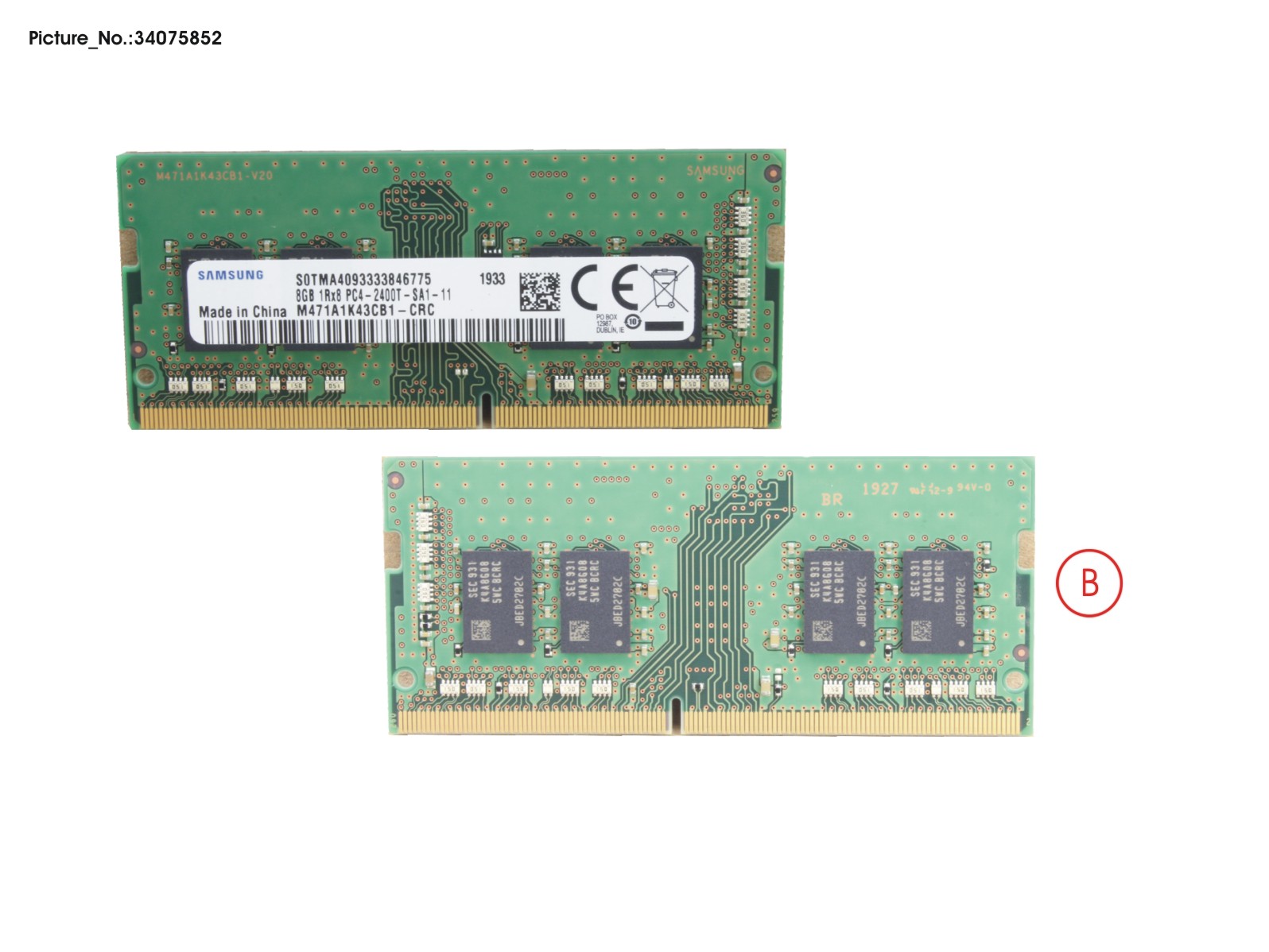 MEMORY 8GB DDR4