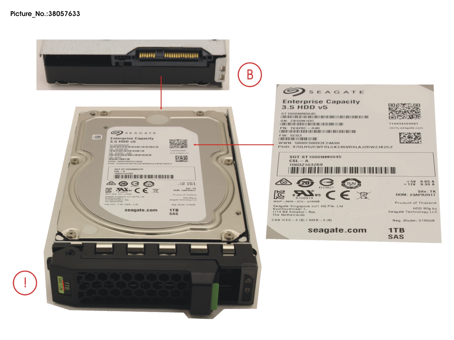 HD SAS 12G 1TB 7.2K HOT PL 3.5 BC HD SAS 12G 1TB 7.2K HOT PL 3.5 BC