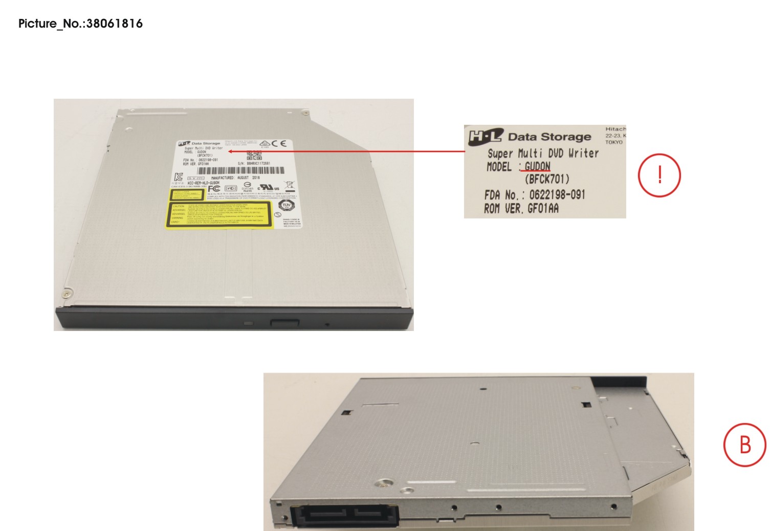 FUJITSU DVD SUPERMULTI ULTRA SLIM TRAY 9.5MM