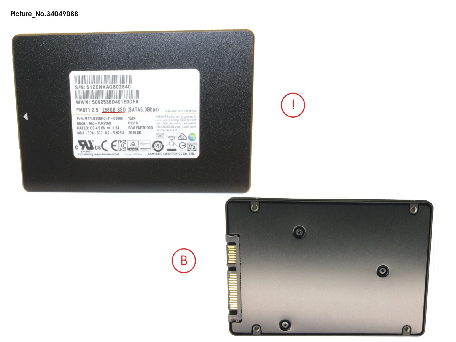 SSD S3 256GB 2.5 SATA/UGS (7MM)