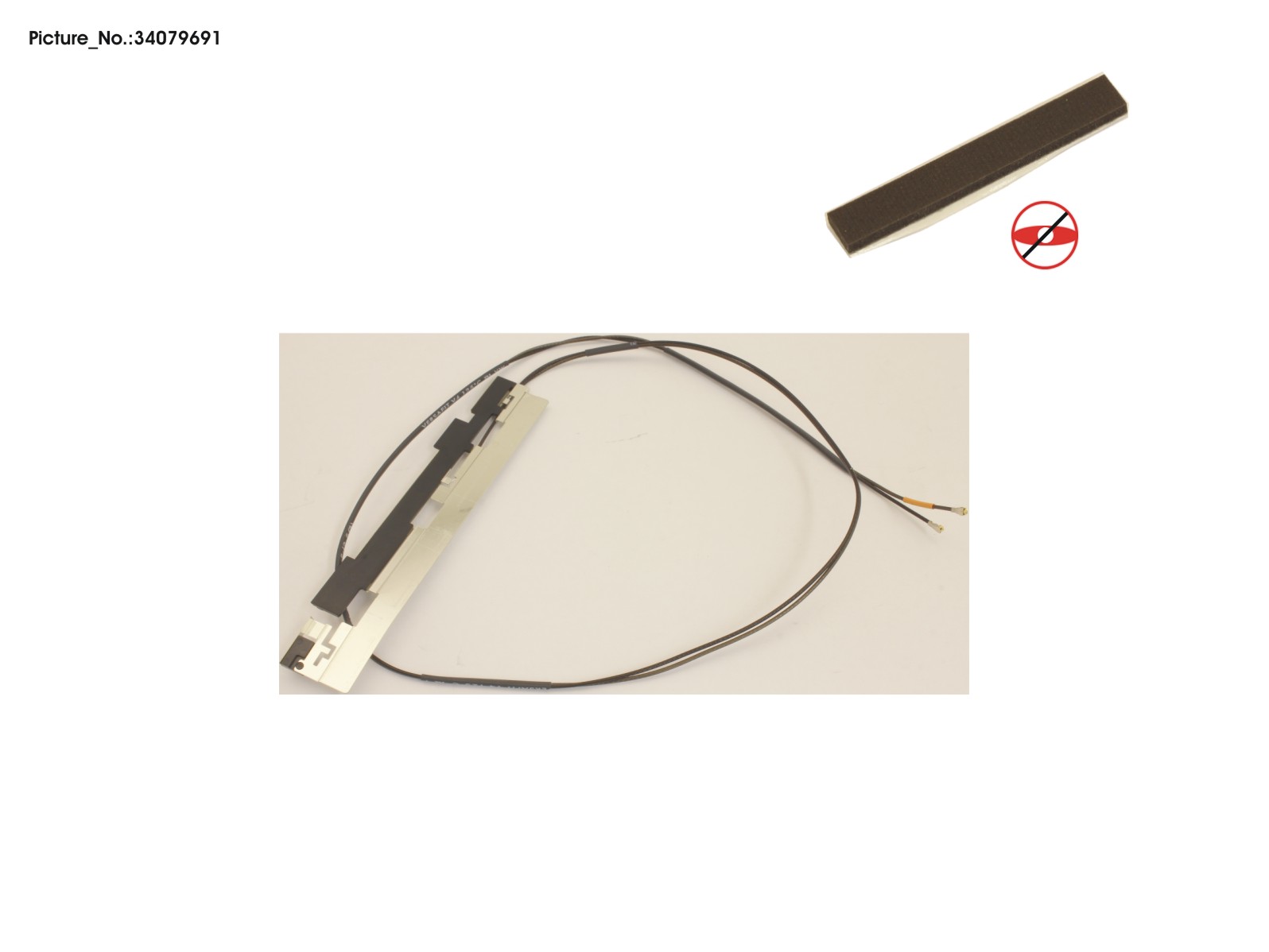 ANTENNA, WWAN AUX INCL. WLAN L ANTENNA, WWAN AUX INCL. WLAN L