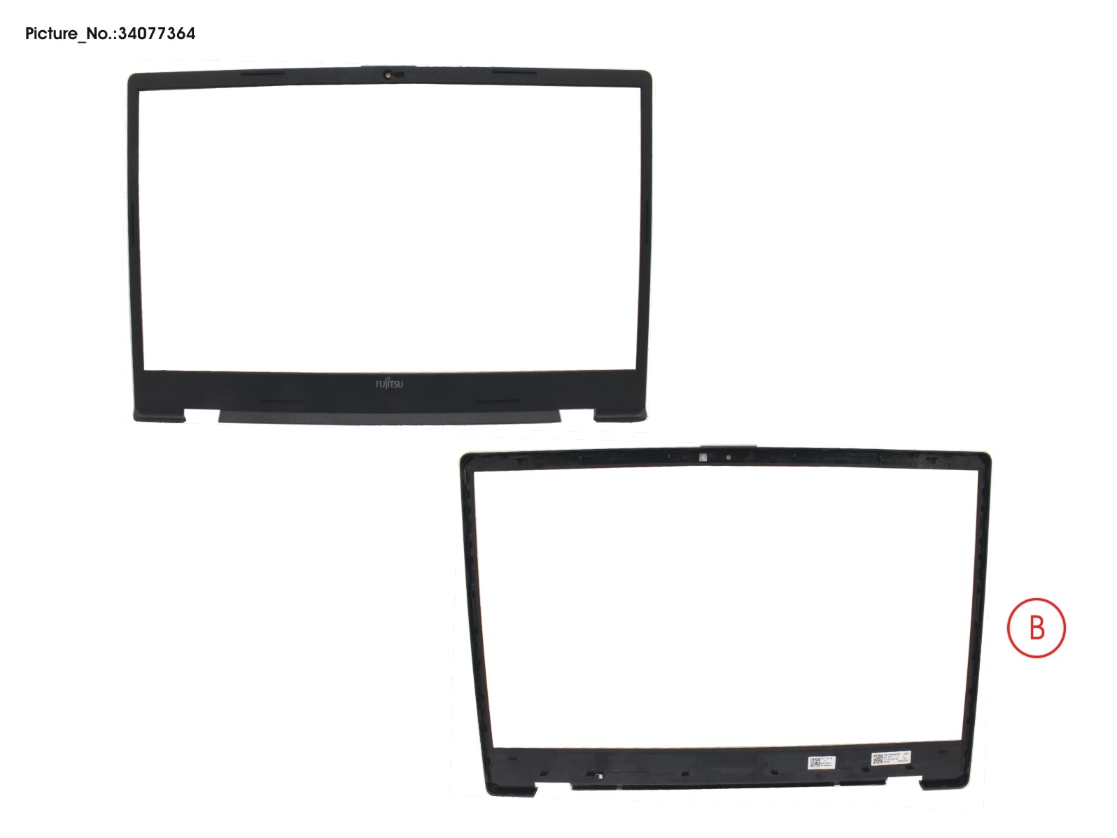 FUJITSU LCD FRONT COVER ASSY