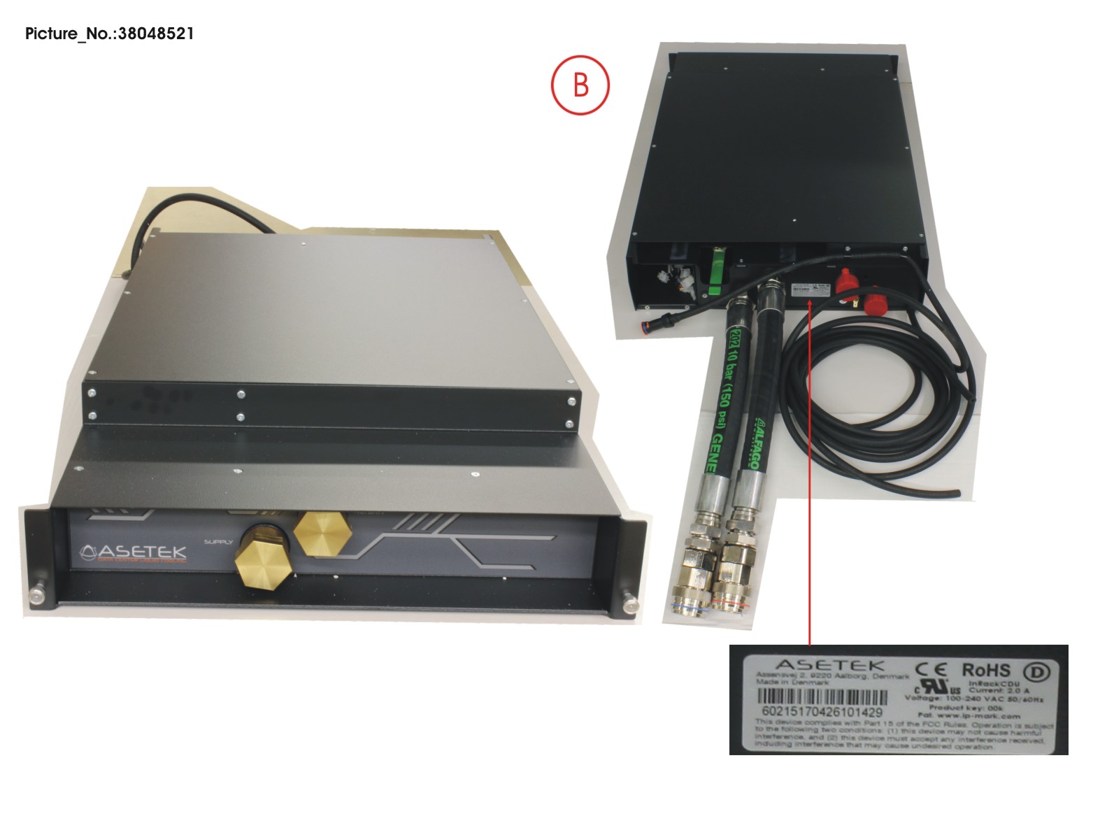 3U INR-CDU CABINET-REAR CDM ONLY