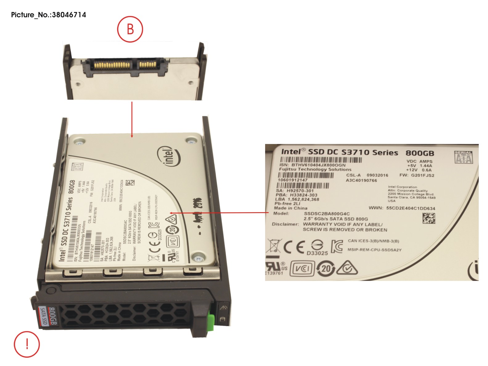 SSD SATA 6G 800GB WRITE-INT. 2.5 H-P EP