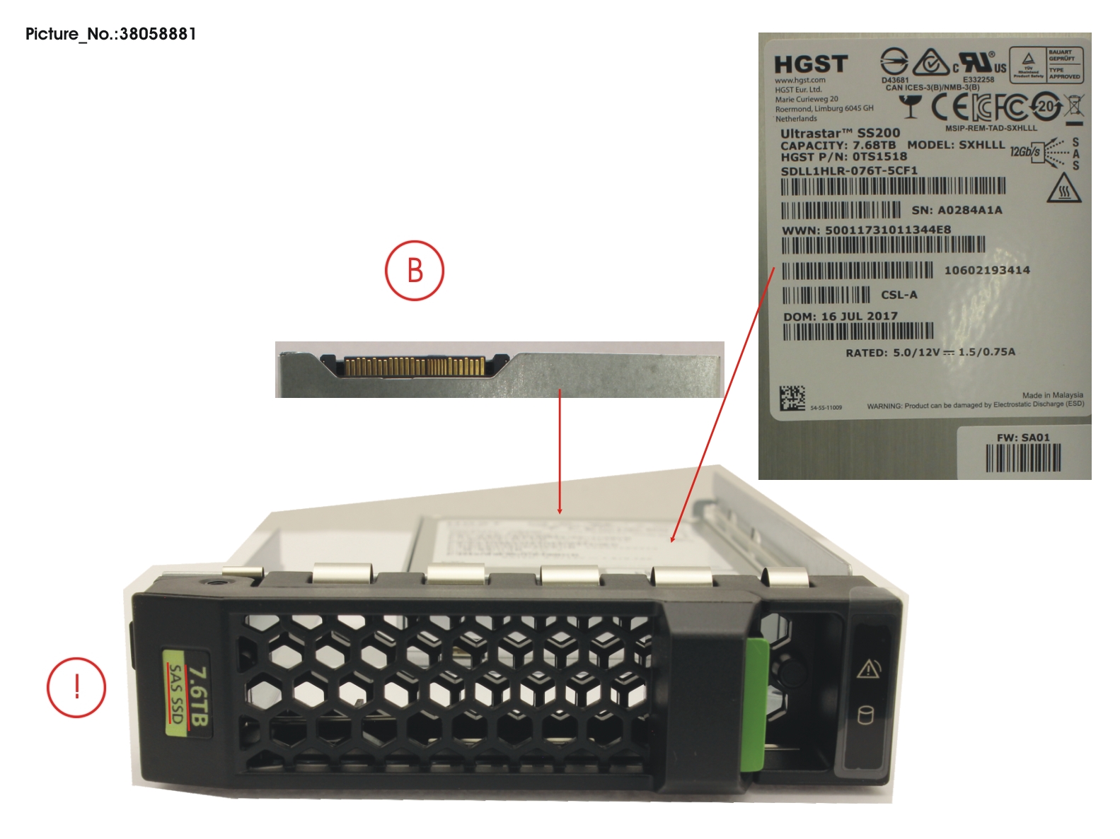SSD SAS 12G 7.68TB READ-INT. 3.5 H-P EP