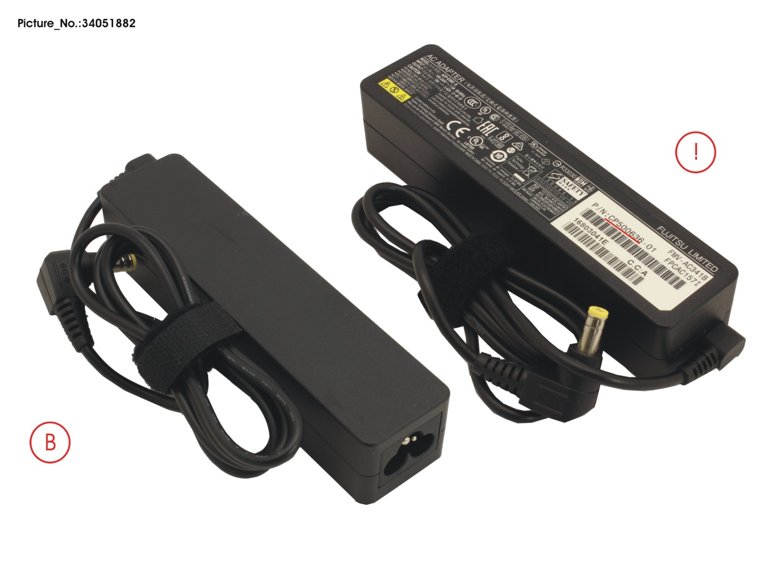 AC-ADAPTER 19V 65W (3PIN, STICK TYPE)