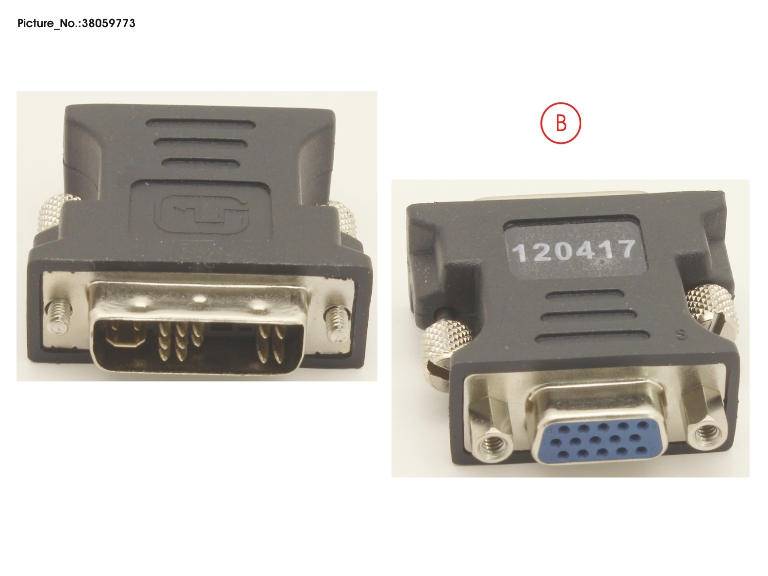 FUJITSU DVI TO VGA ADAPTER 44 MM