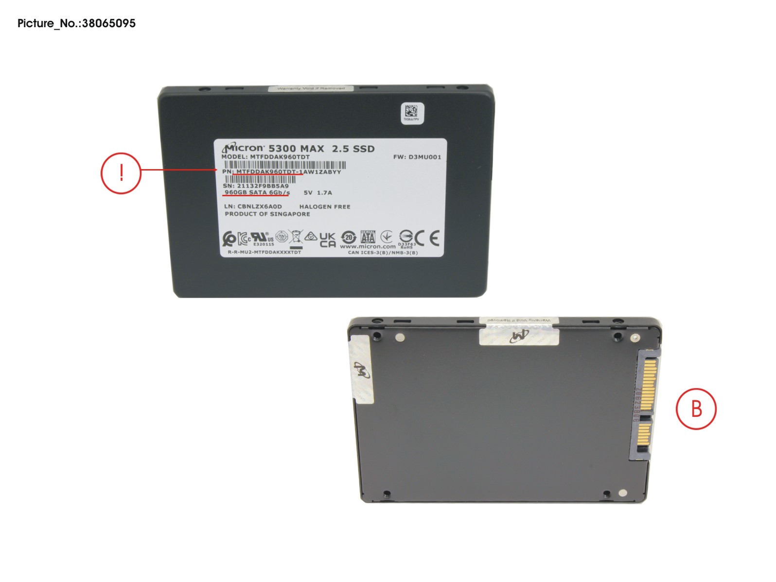SSD SATA 6G 960GB MU