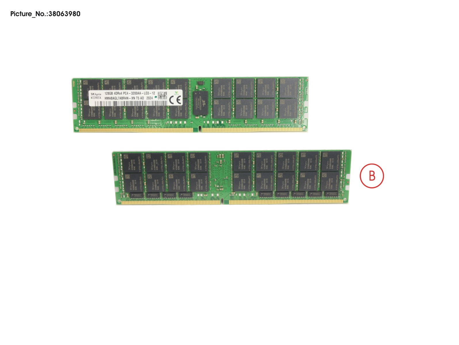 128GB (1X128GB) 4RX4 DDR4-3200 LR ECC 128GB (1X128GB) 4RX4 DDR4-3200 LR ECC