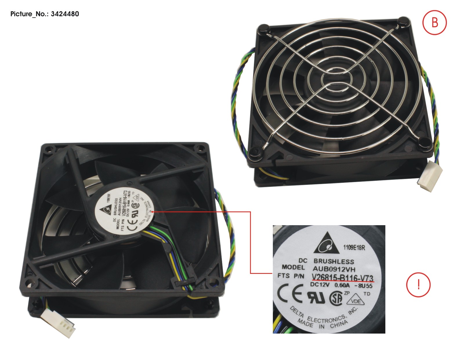 FUJITSU SYSTEM-FAN 92X92X25 PWM+G