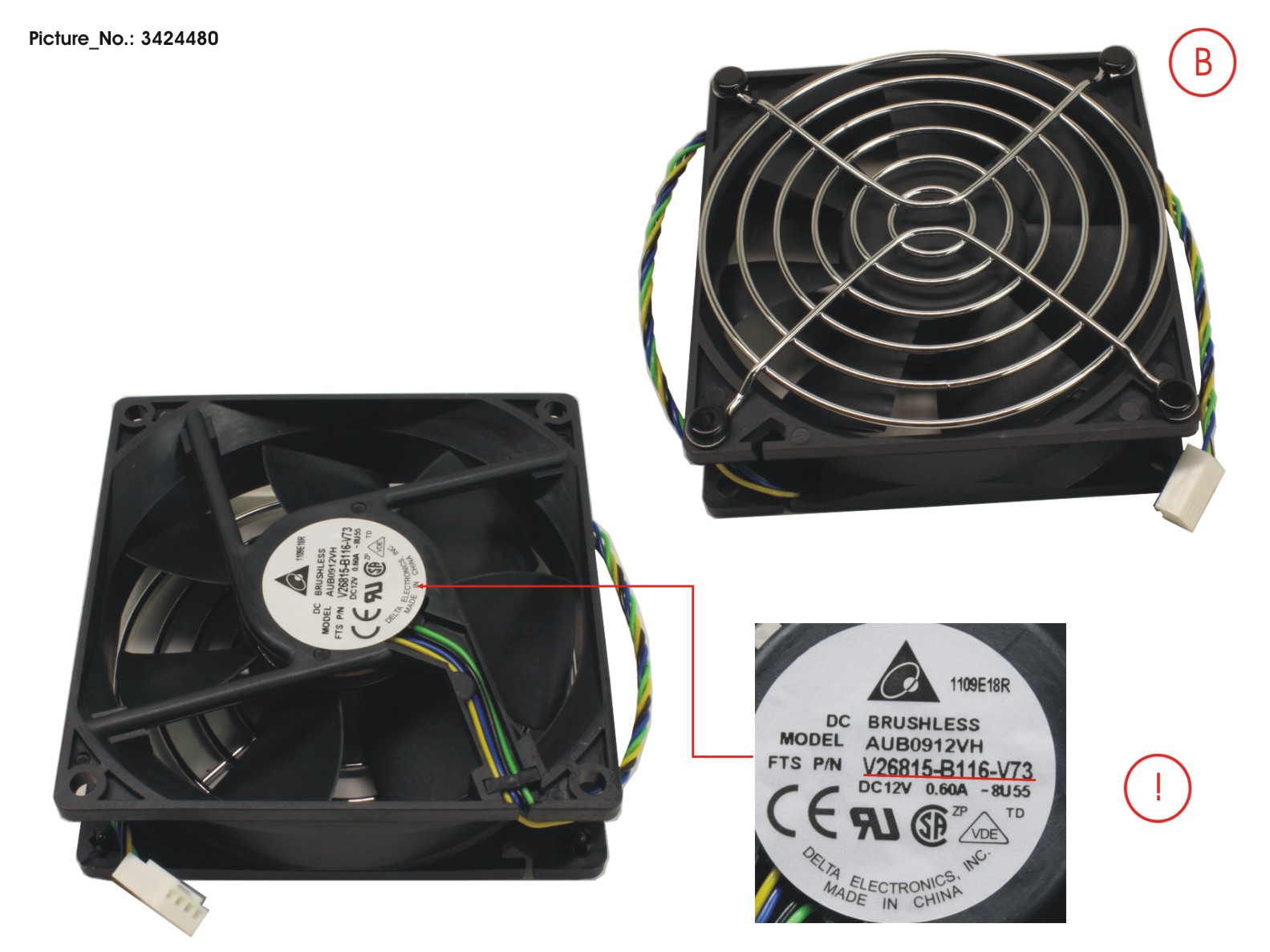 FUJITSU SYSTEM-FAN 92X92X25 PWM+G FUJITSU SYSTEM-FAN 92X92X25 PWM+G