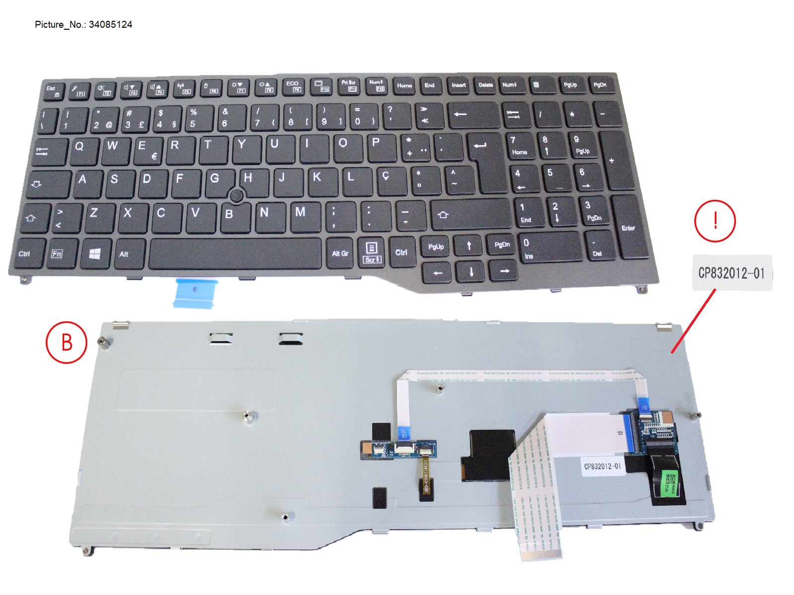 KEYBOARD BLACK W/ TS PORTUGAL KEYBOARD BLACK W/ TS PORTUGAL
