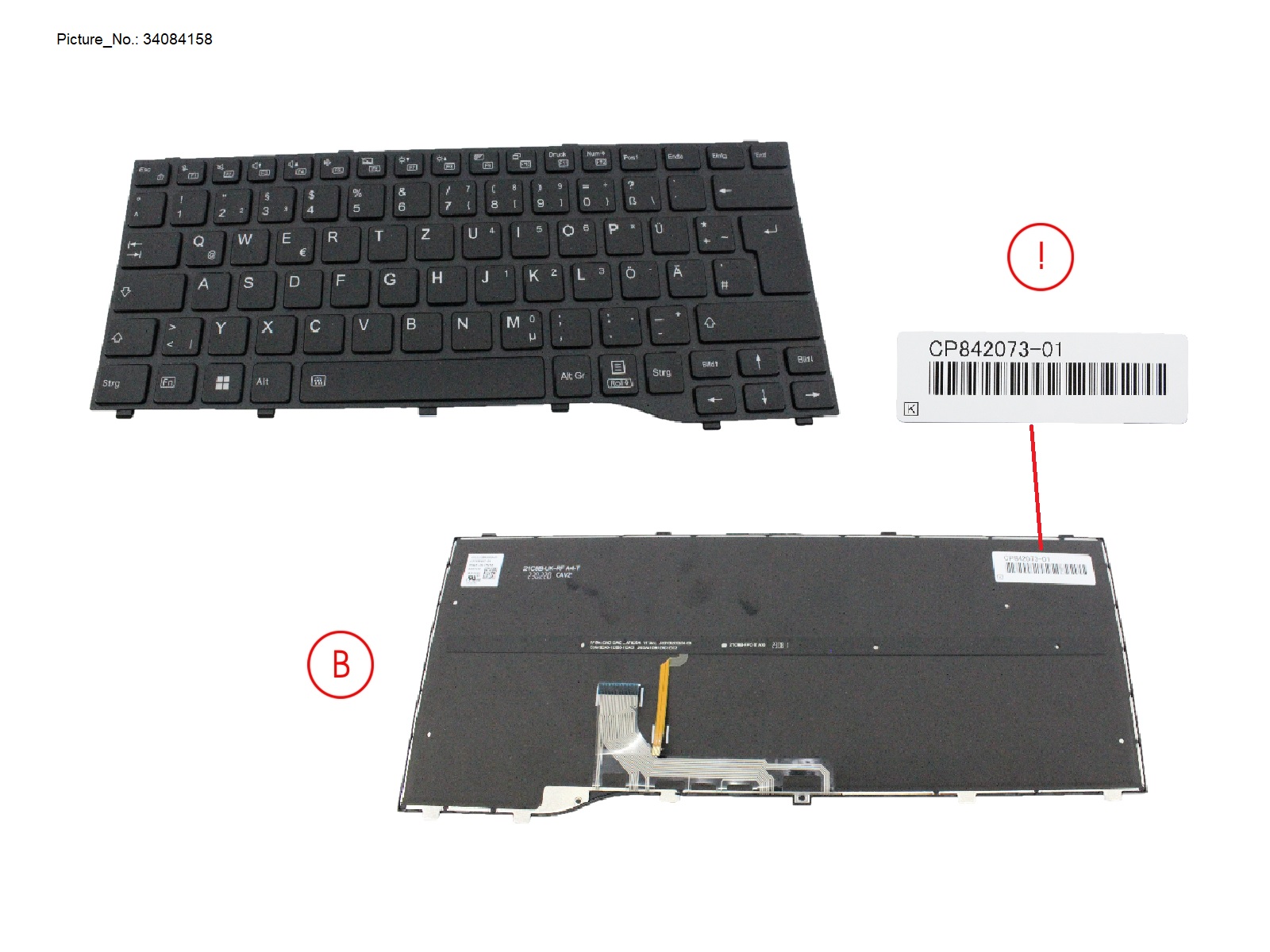 KEYBOARD BLACK  W/ BL GERMANY (NEW_FN) KEYBOARD BLACK  W/ BL GERMANY (NEW_FN)