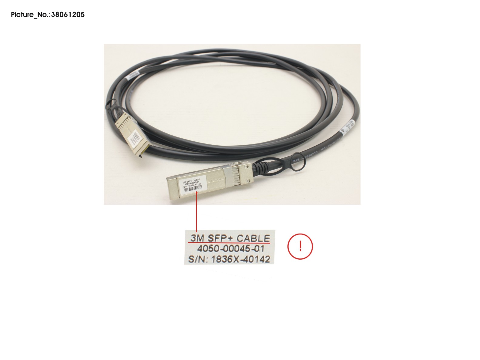 10G SFP+ DAC CABLE, PASV COPPER, 3M