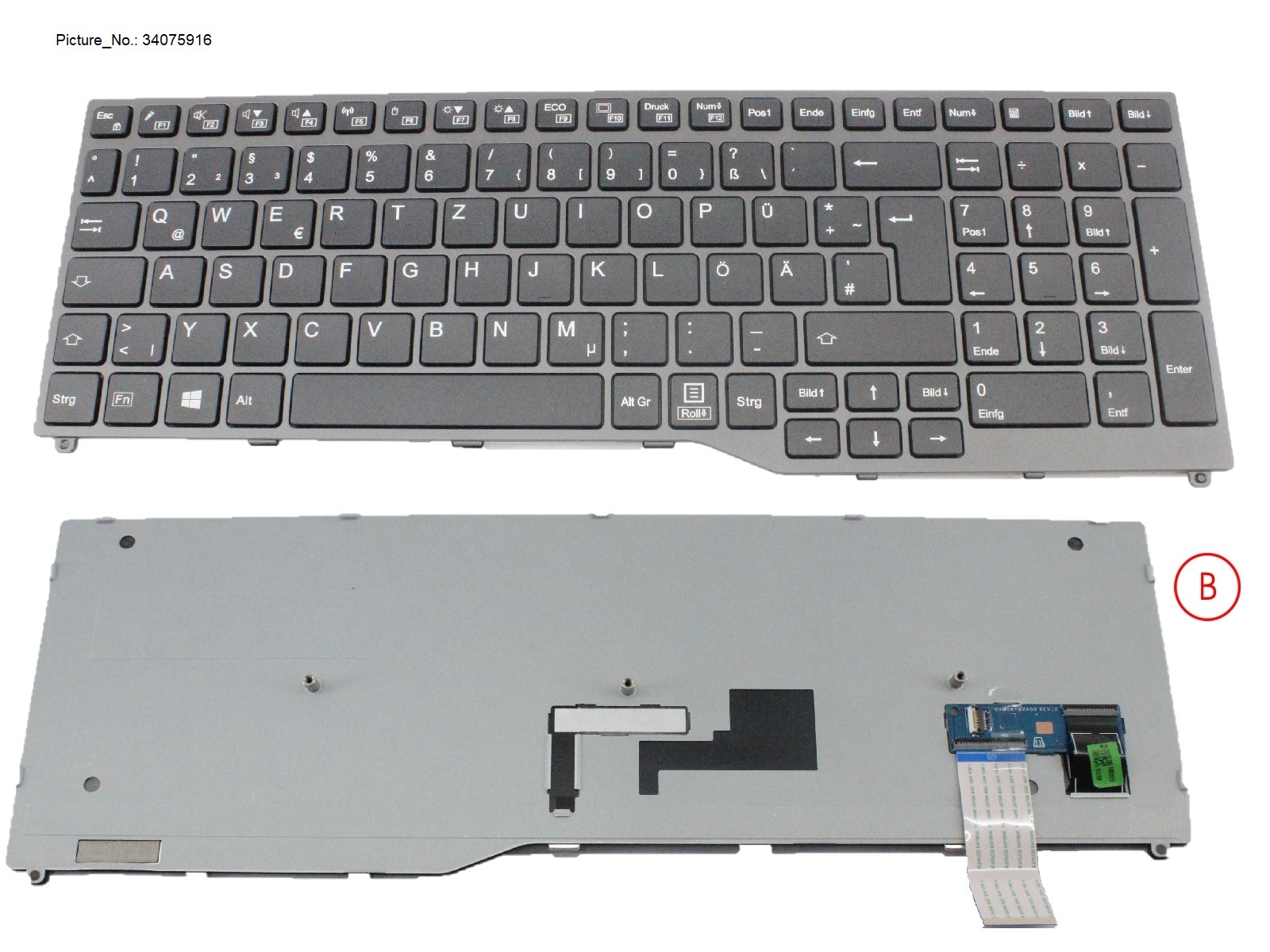 KEYBOARD BLACK W/O TS GERMAN KEYBOARD BLACK W/O TS GERMAN