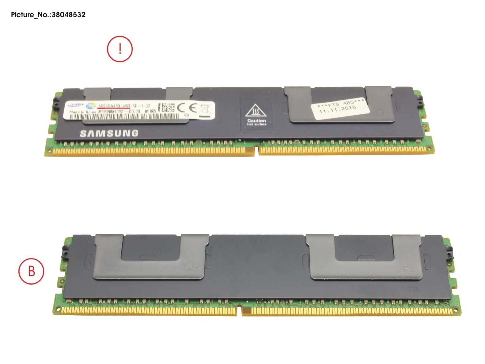 64GB (1X64GB) 4RX4 DDR4-2400 3DS ECC