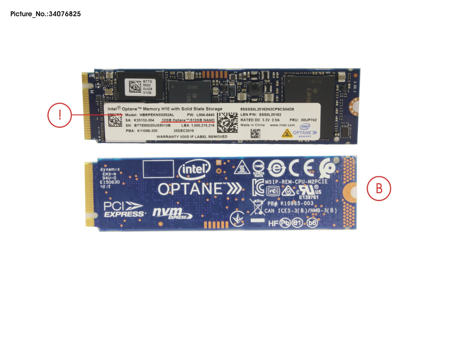 SSD INTEL OPTANE 32GB/512GB SSD INTEL OPTANE 32GB/512GB