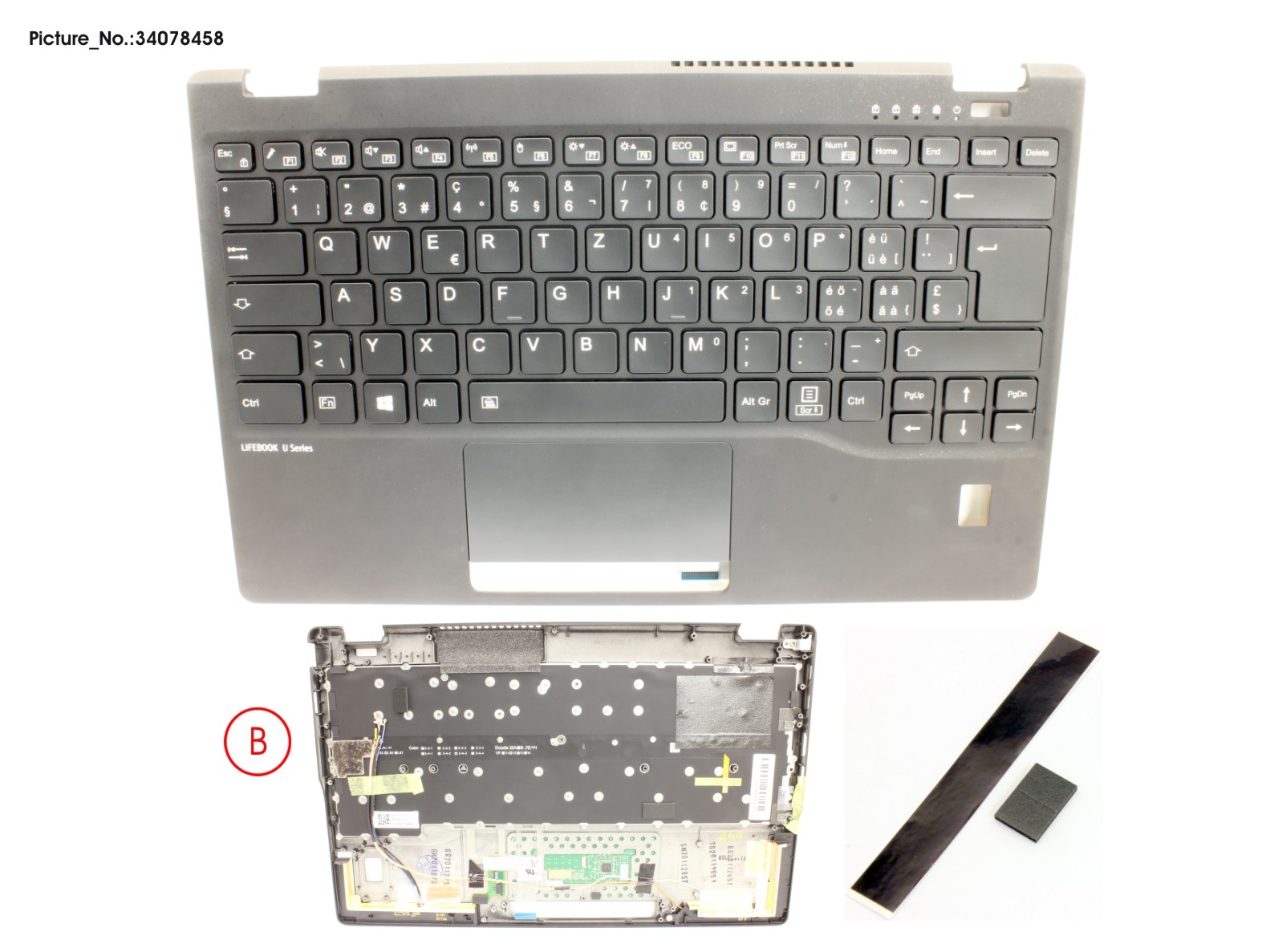 UPPER ASSY INCL. KB SWISS W/FP(TBT)5G UPPER ASSY INCL. KB SWISS W/FP(TBT)5G