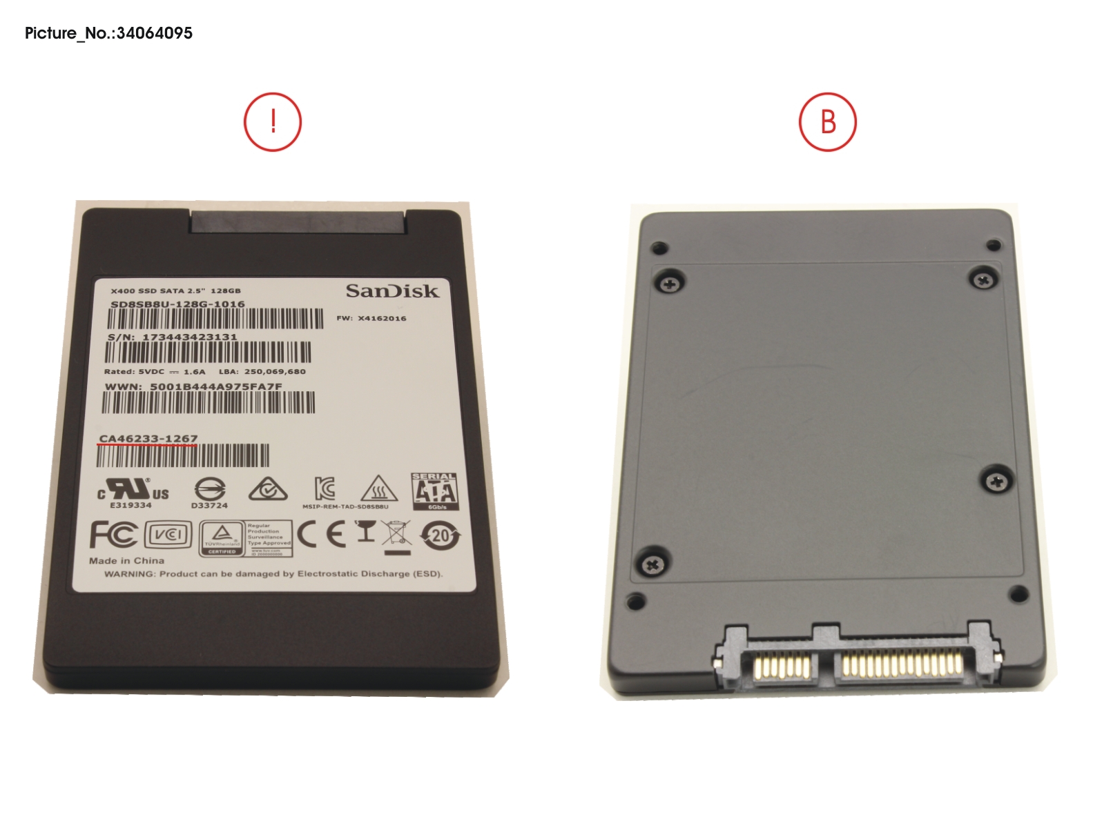 SSD S3 128GB 2.5 SATA/NSO (7MM)