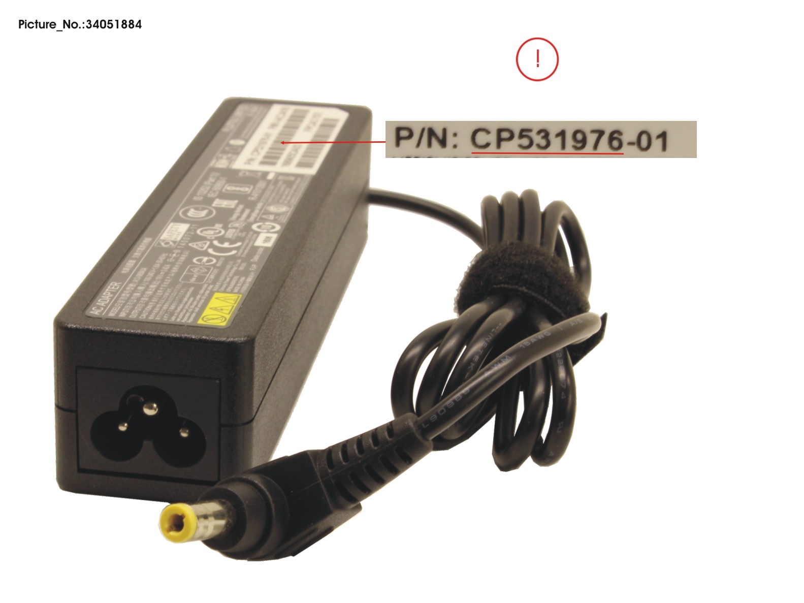 Fujitsu AC ADAPTER 19V 65W 3PIN STICK