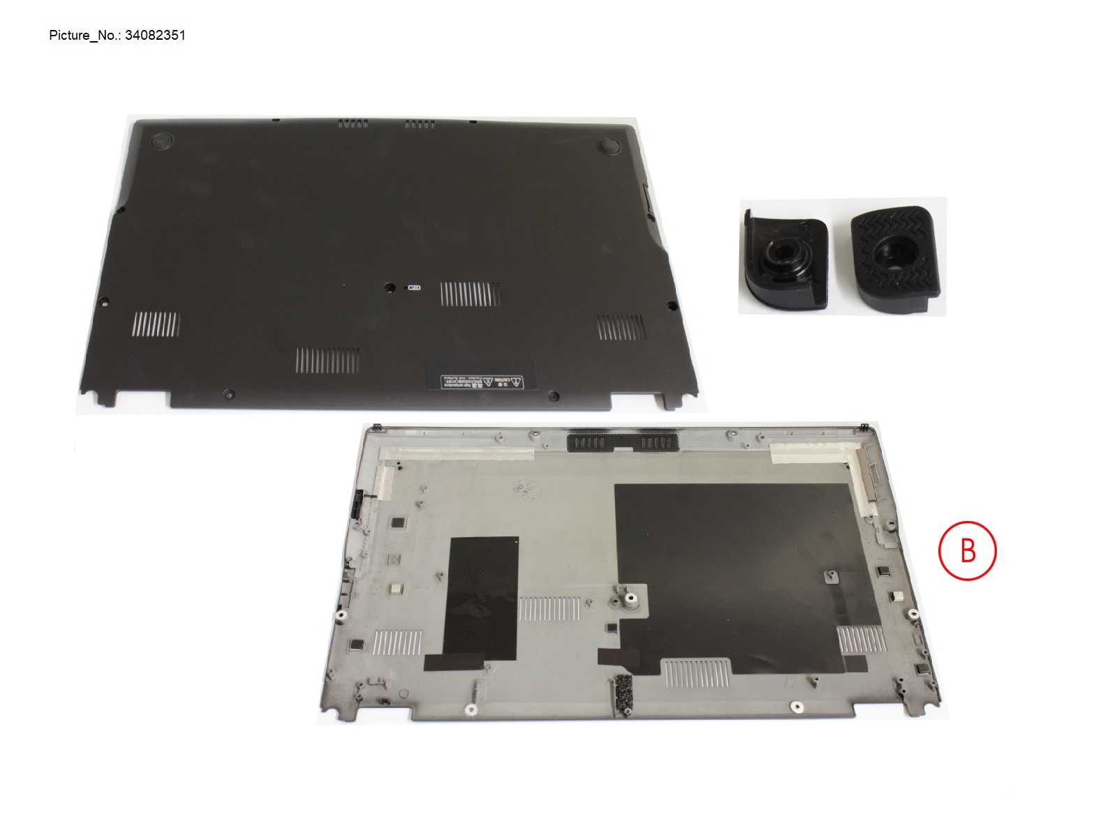 LOWER ASSY BLACK W/ SIM CARD SLOT