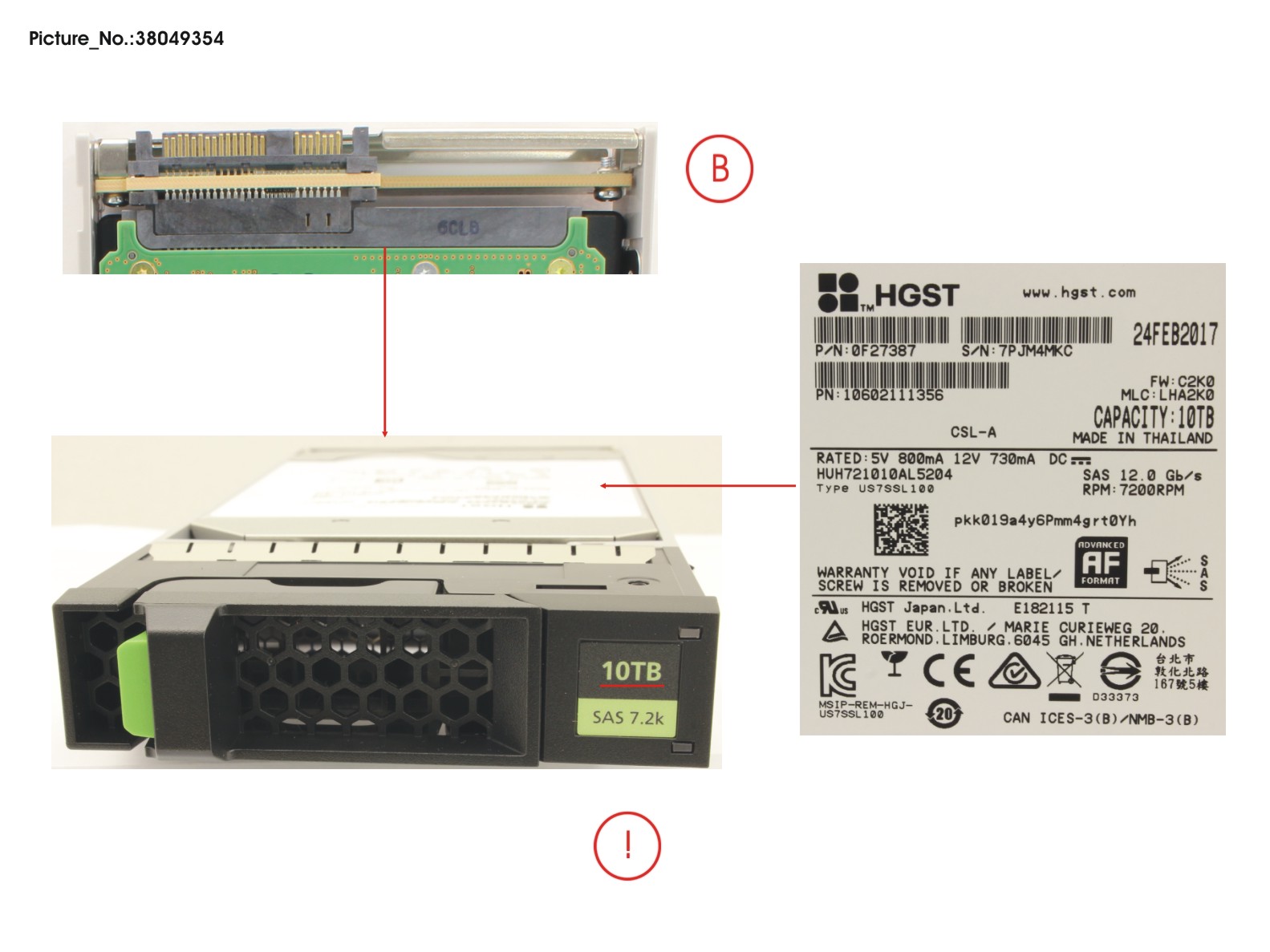 FUJITSU JX40 S2 3.5 10TB 7K2 12G 512E