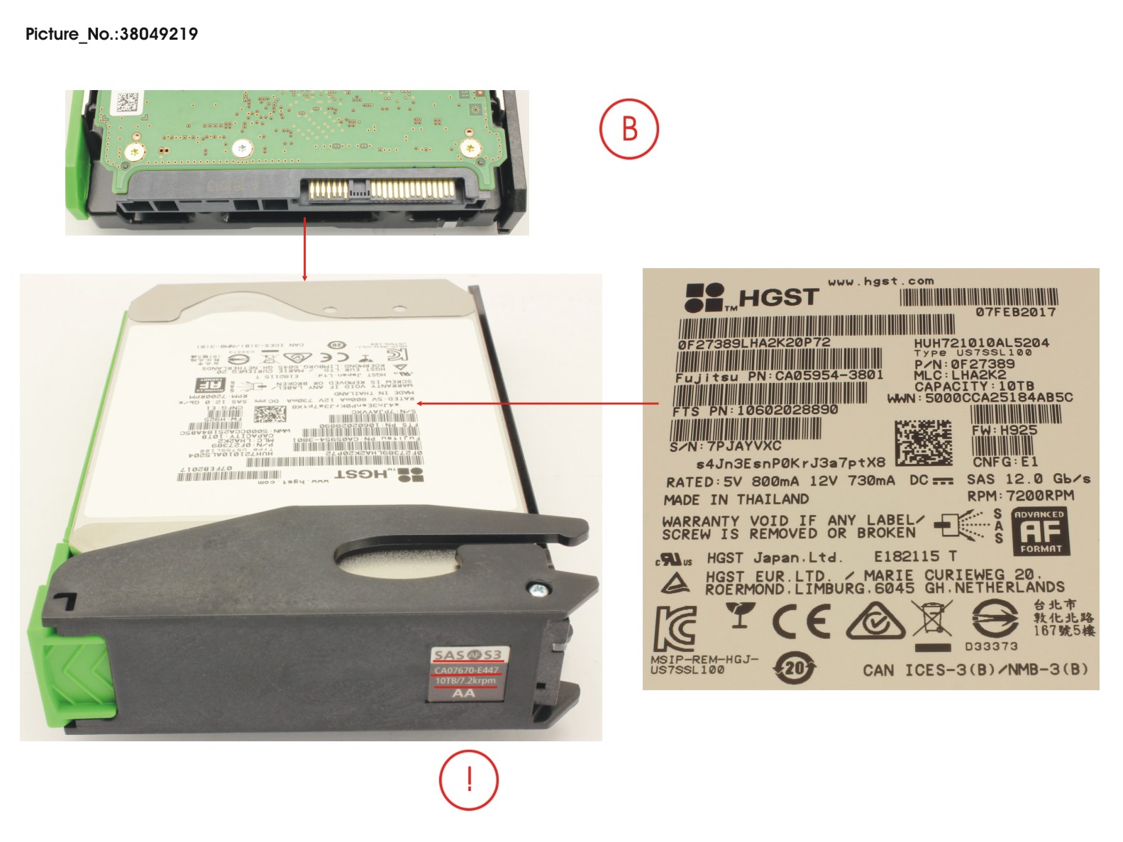 DX HD-DE NLSAS 10TB 7.2 3.5 AF