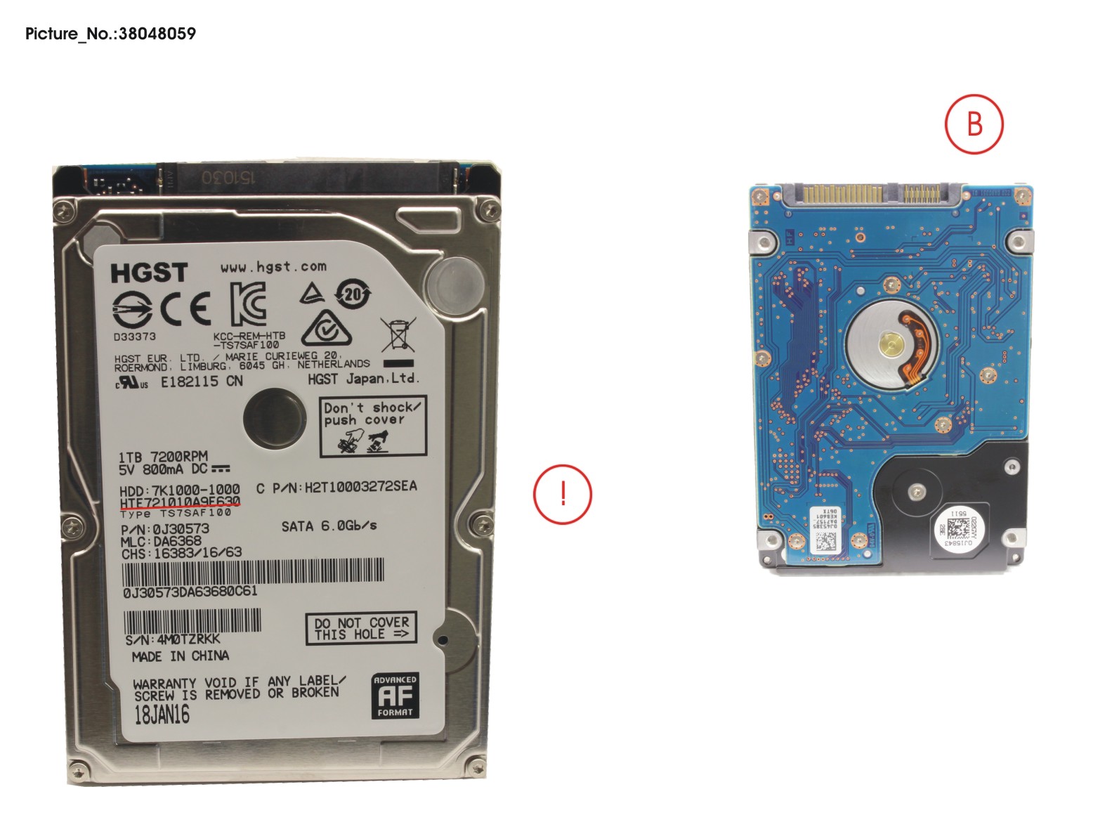 HDD 1TB SATA S3 7.2K 2.5