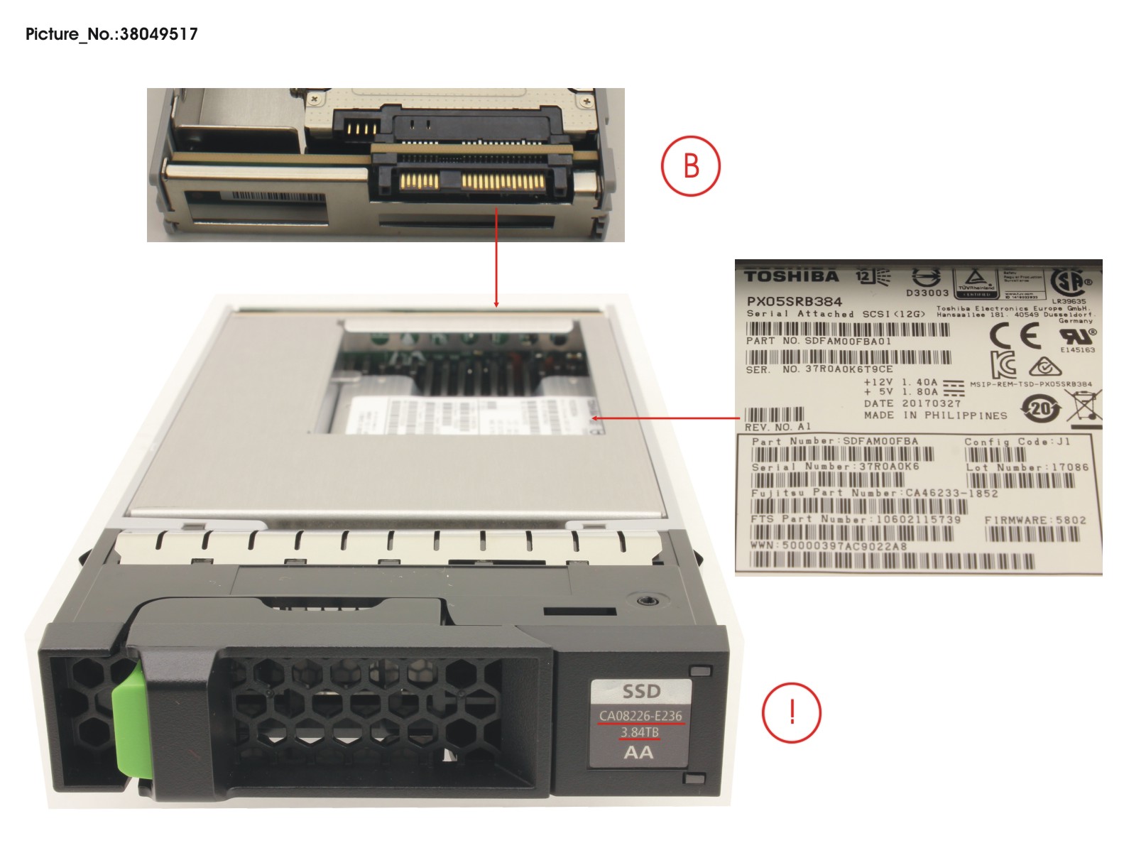 DX S4 MLC SSD SAS 3.5 3.84TB 12G