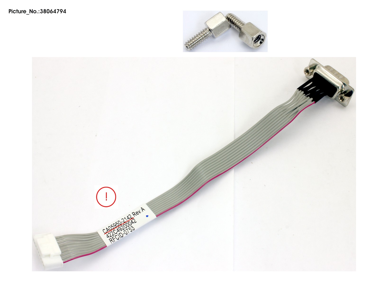 REAR RS232 CABLE(INTERNAL) REAR RS232 CABLE(INTERNAL)