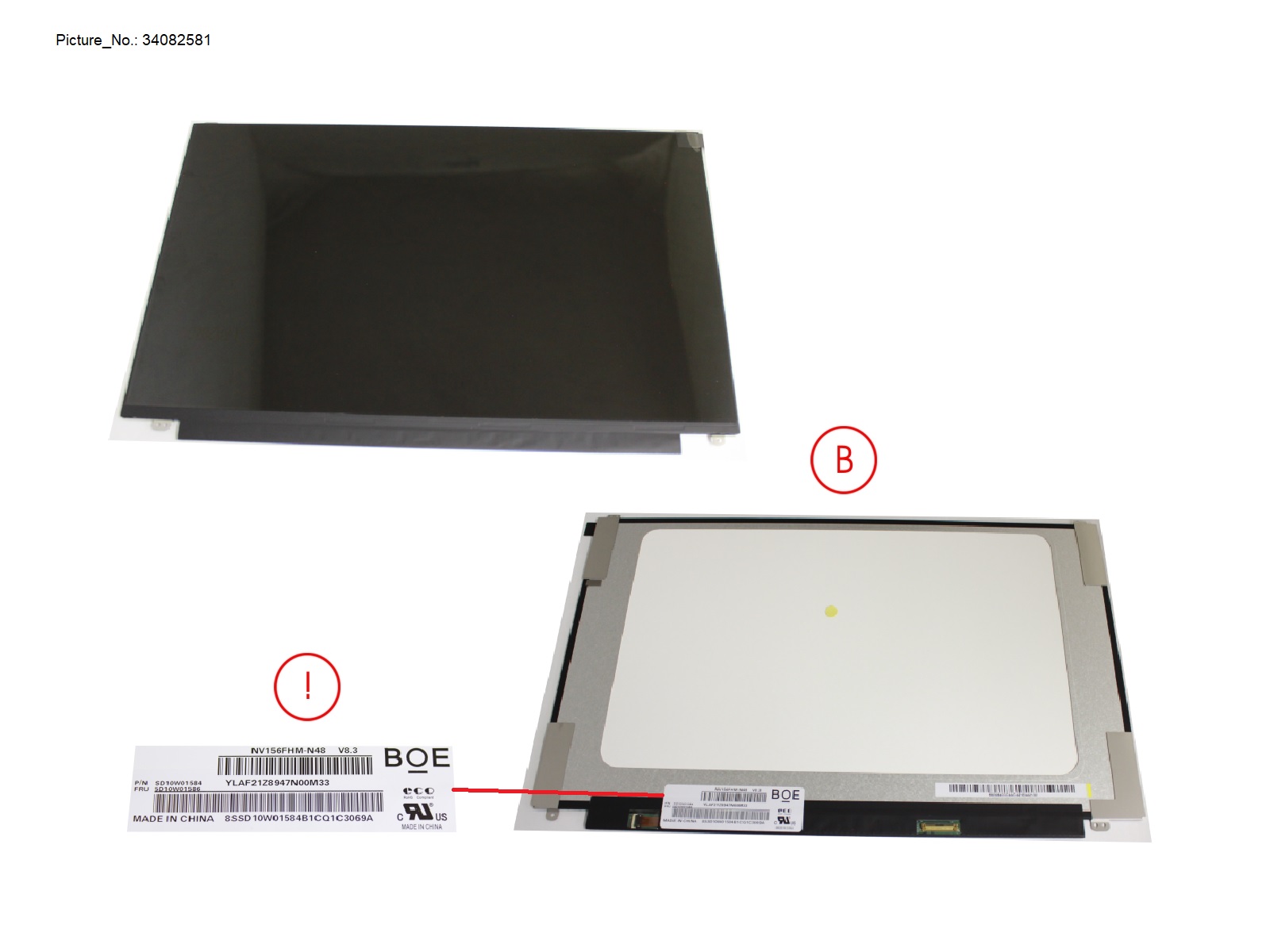 LCD ASSY 15 FHD W/ PLATE