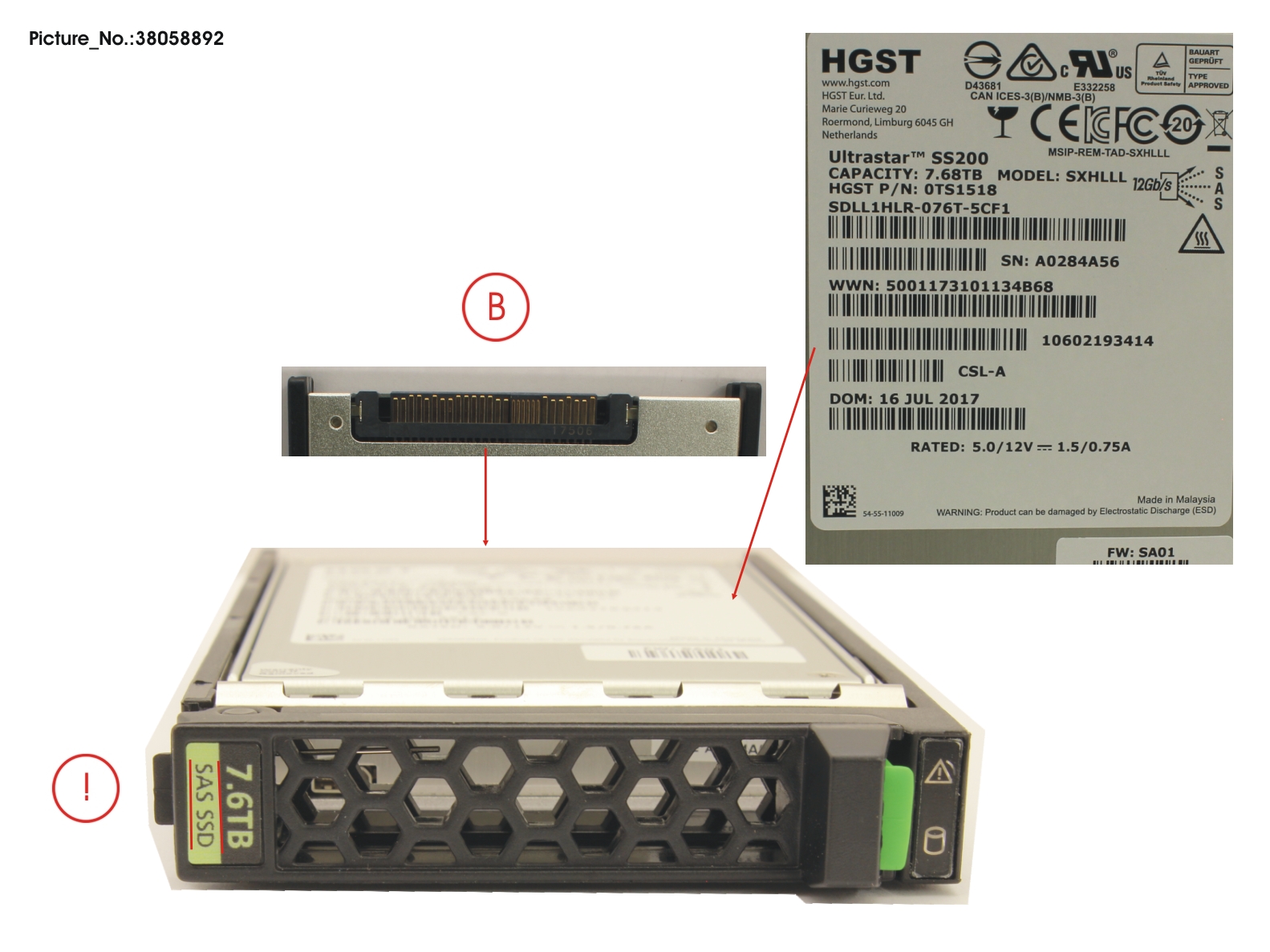 SSD SAS 12G 7.68TB READ-INT. 2.5 H-P EP