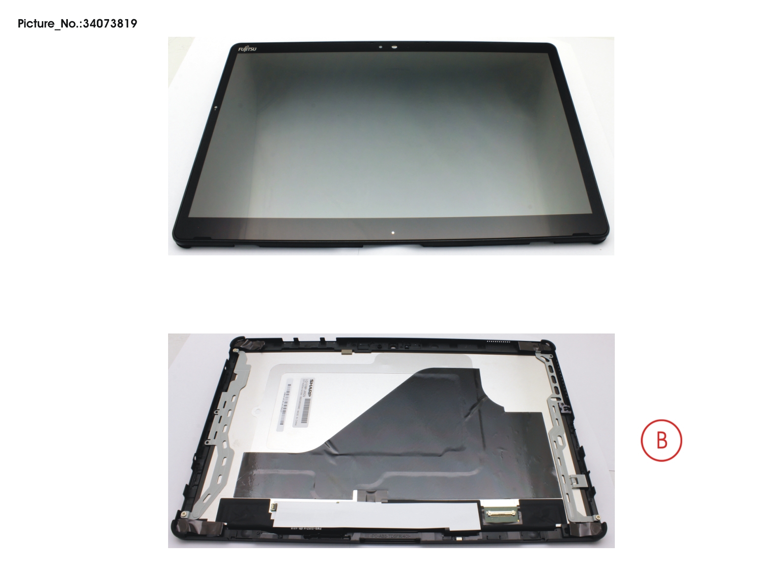 LCD ASSY,AG INCL.TP AND DIGI NO SC