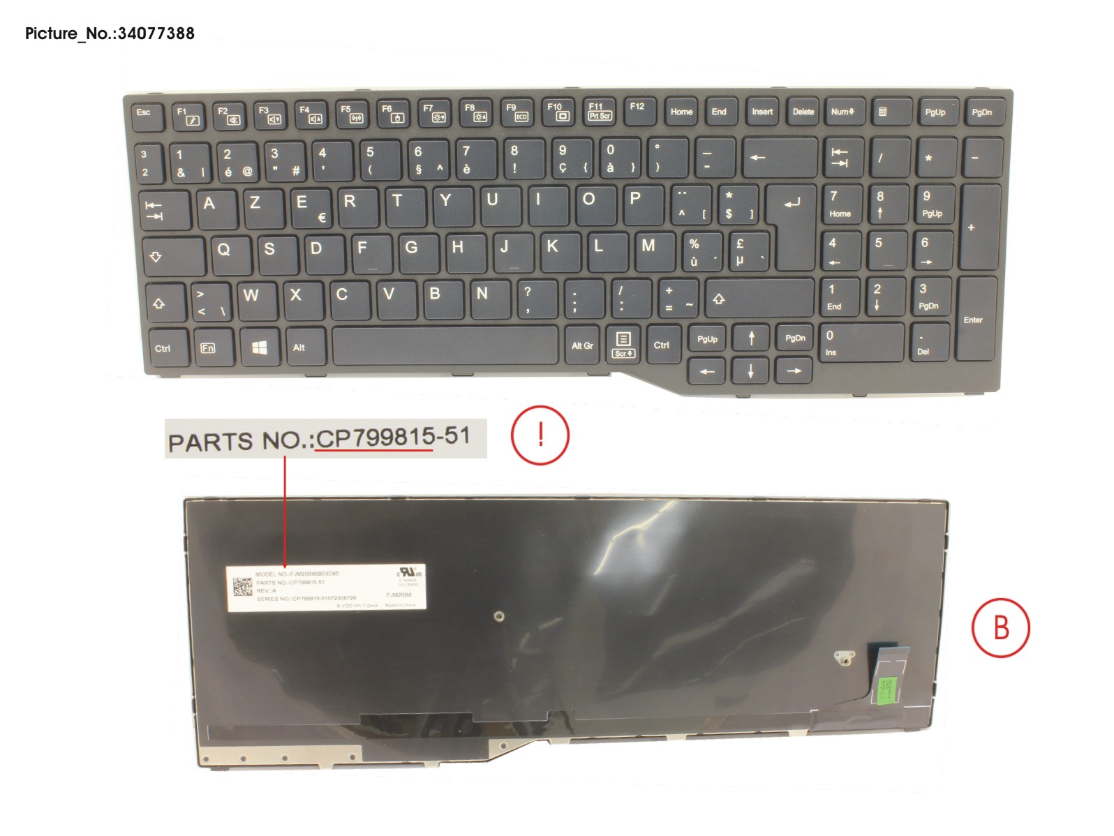 KEYBOARD BELGIUM (BLACK)