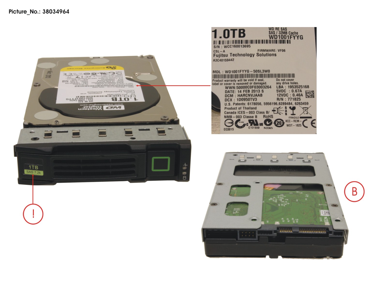 HD SAS 6G 1TB 7.2K HOT PL 3.5 BC HD SAS 6G 1TB 7.2K HOT PL 3.5 BC