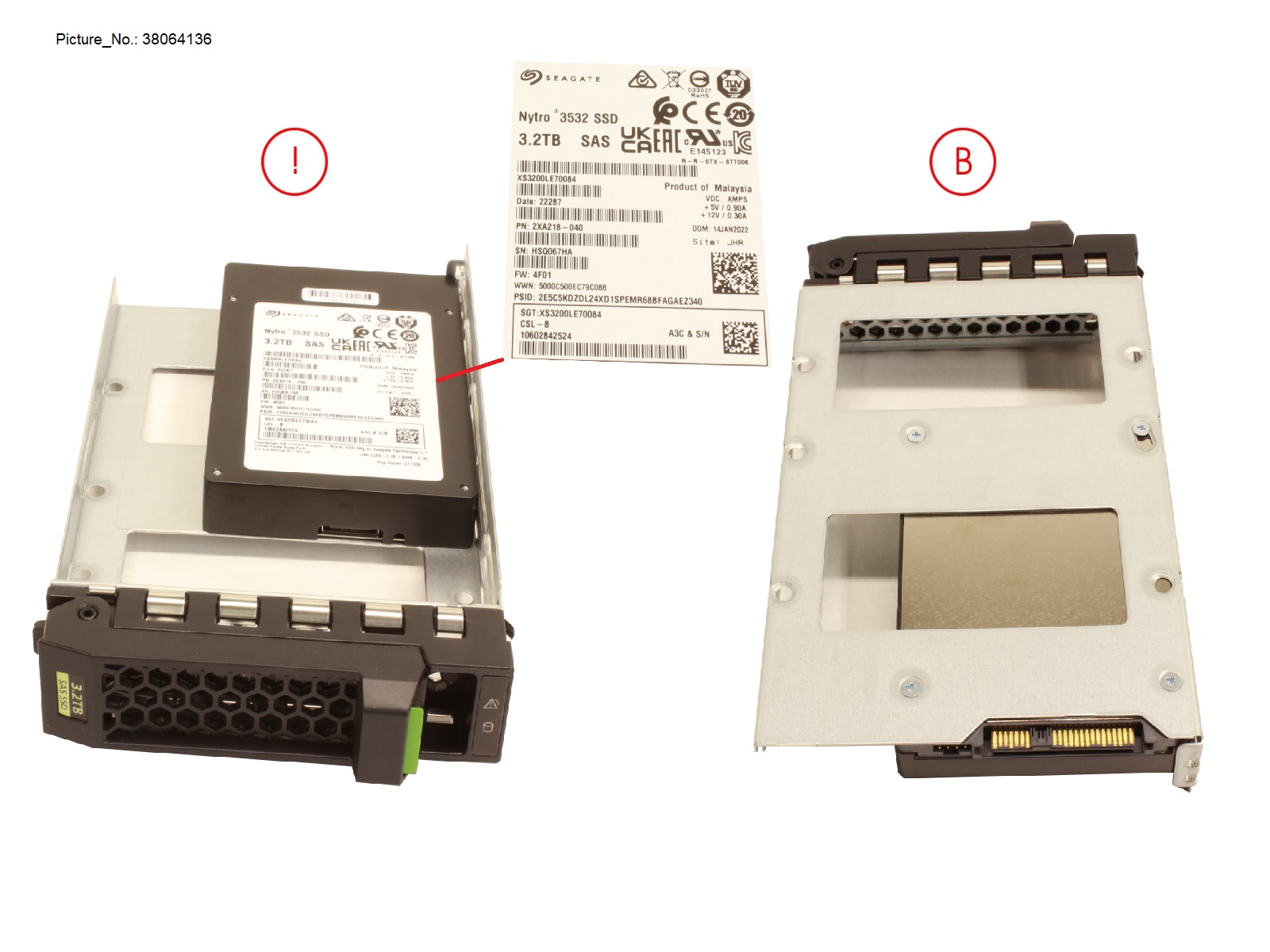 SSD SAS 12G MU 3.2TB IN LFF SLIM