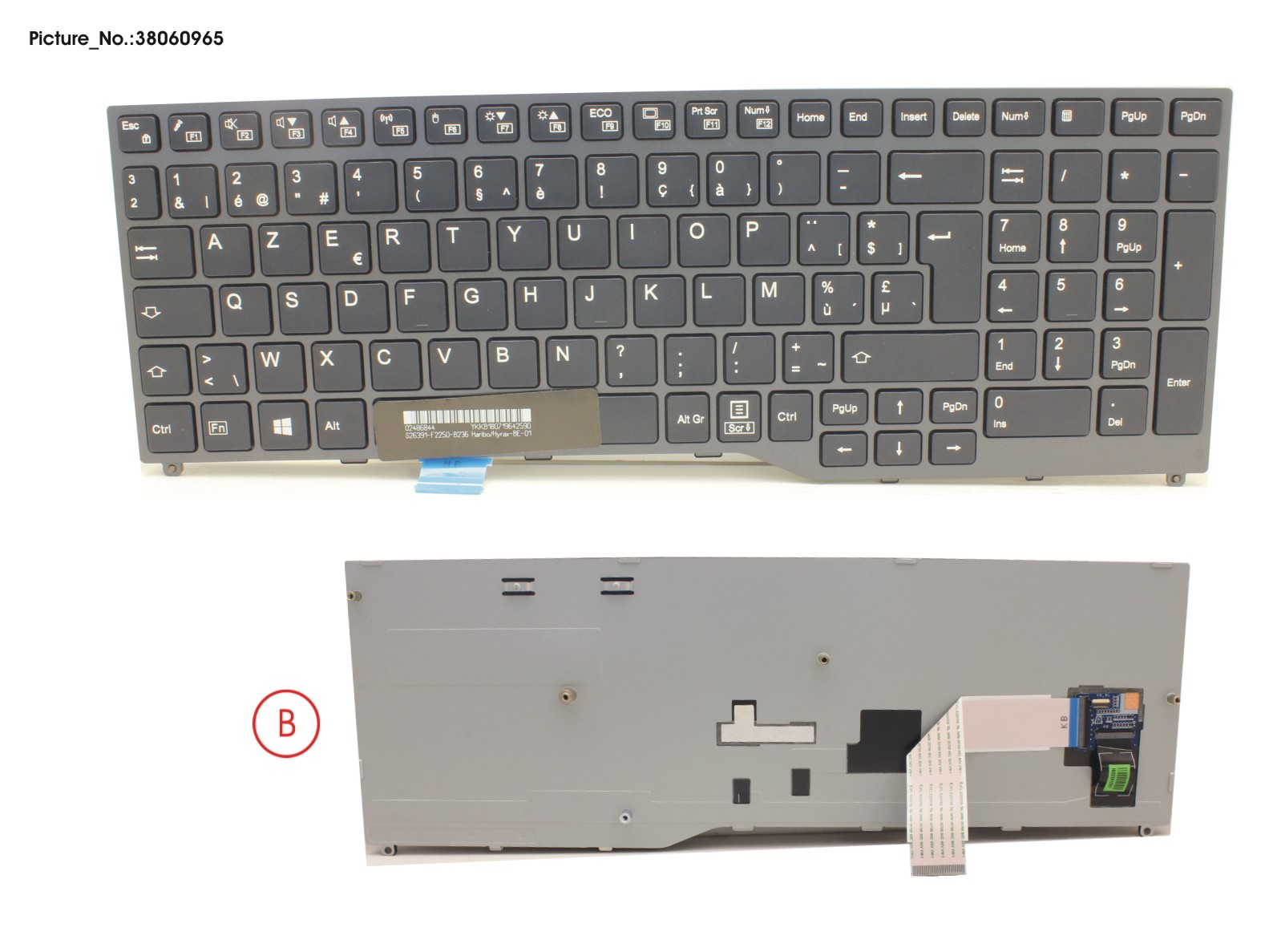 KEYBOARD BLACK W/O TS BELGIUM KEYBOARD BLACK W/O TS BELGIUM