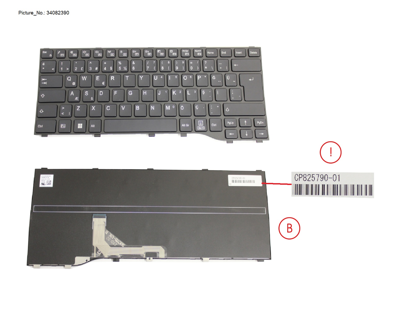 KEYBOARD BLACK TURKEY WIN11