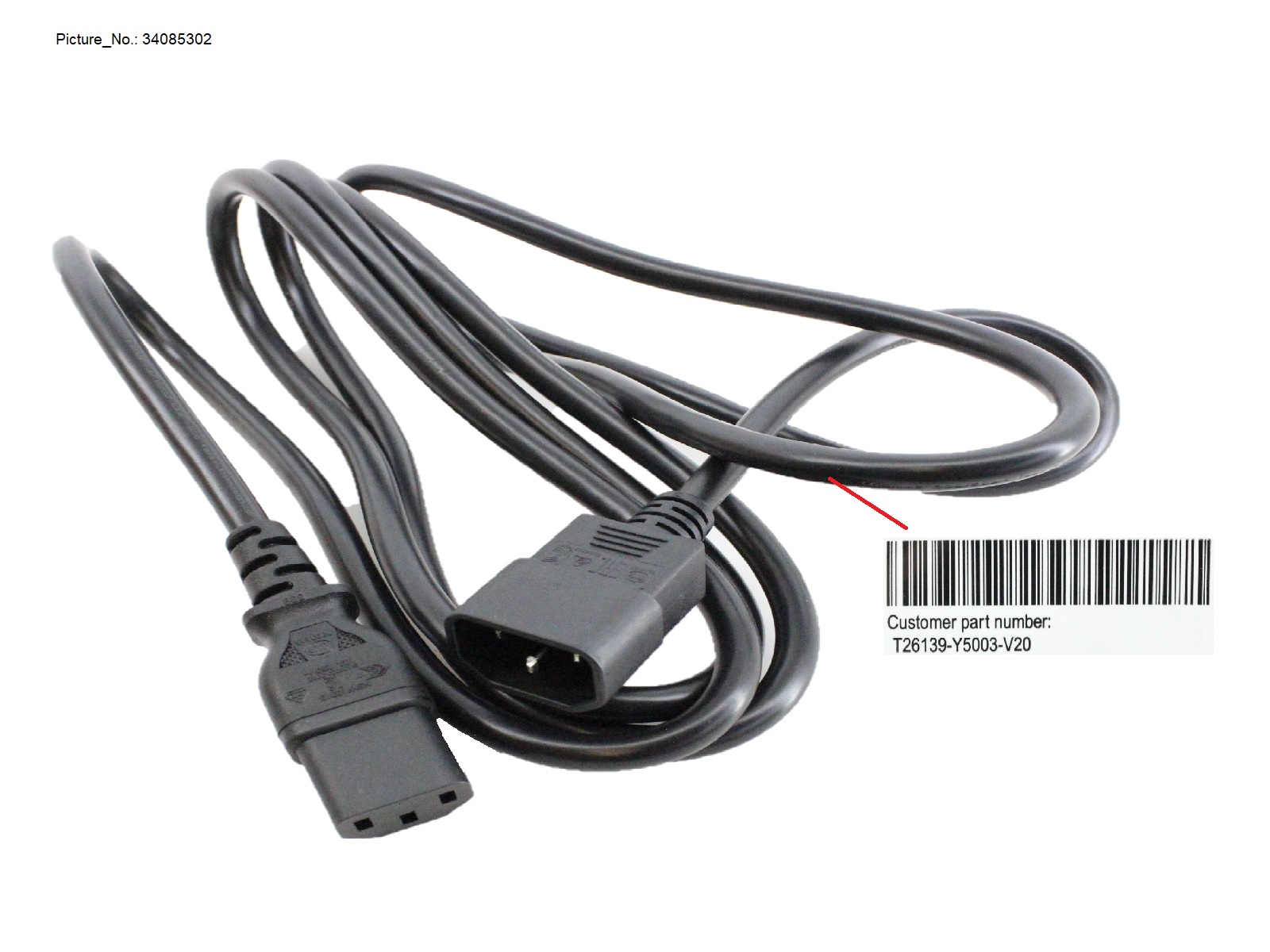 CABLE POWER MONITOR C13C14 2,5M